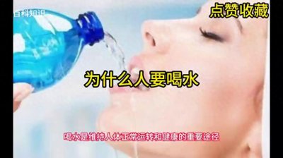 ​人为什么要喝水