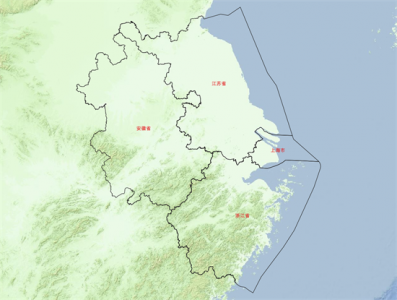 长江三角洲区域一体化发展规划参考地图
