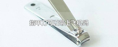 钥匙和指甲刀可以带上飞机吗 一套指甲刀可以带上飞机吗