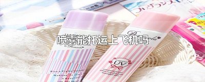 喷雾能托运上飞机吗