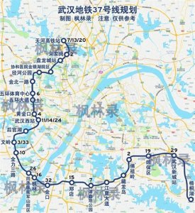 武汉地铁37号线规划图