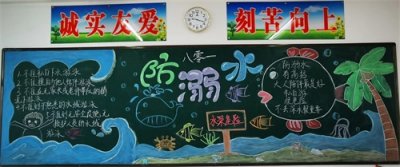 防溺水安全教育宣传黑板报